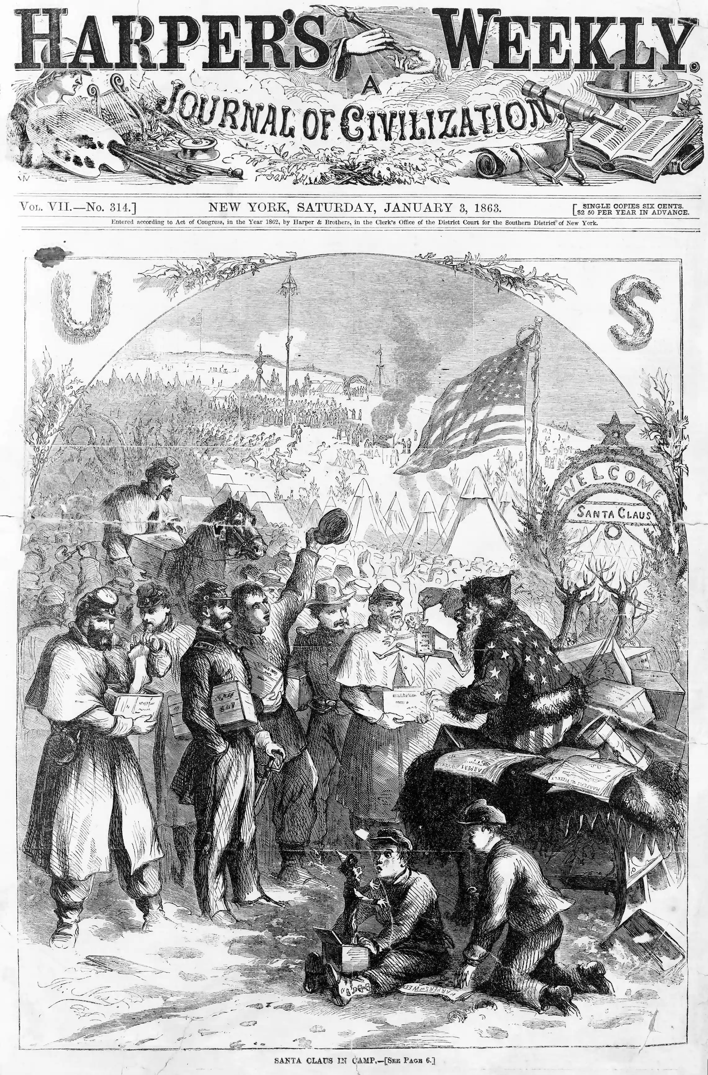 1863 Thomas Nast Santa Claus