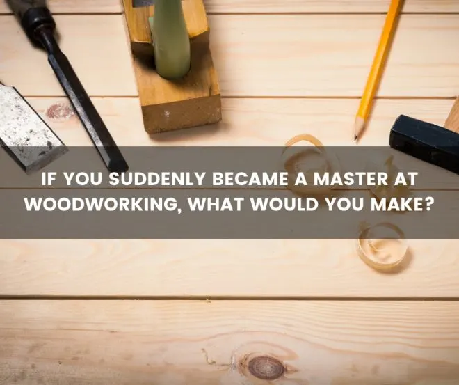 If you suddenly became a master at woodworking, what would you make?